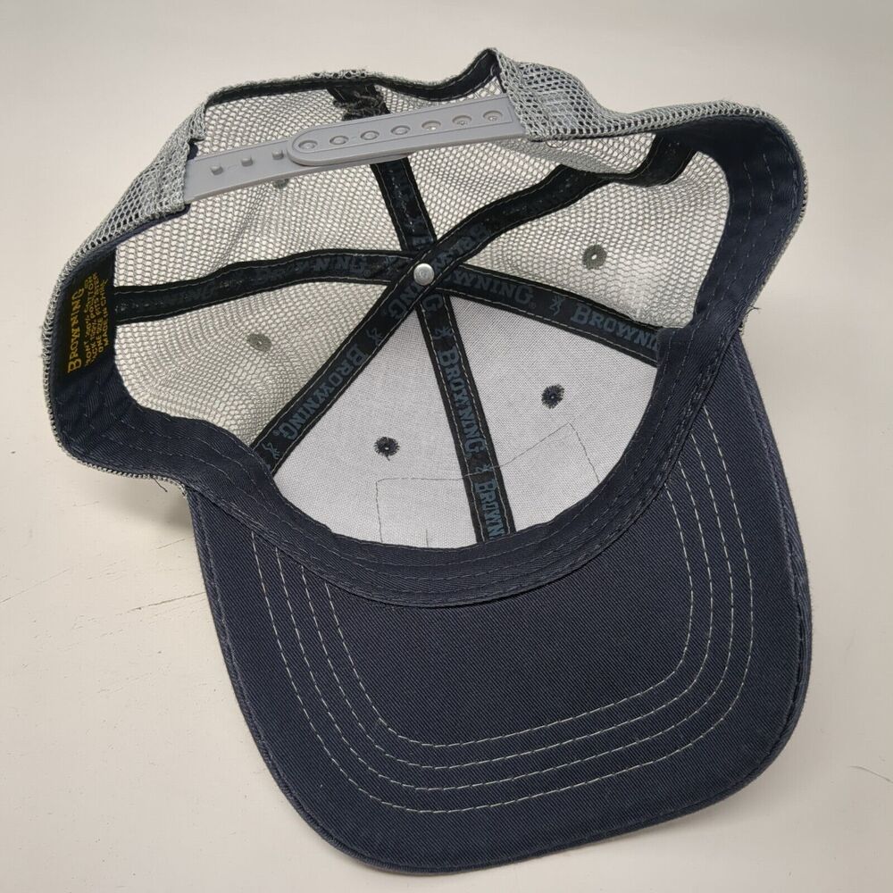 Browning Flag Patch Snapback Trucker Hat Multi On… - image 7